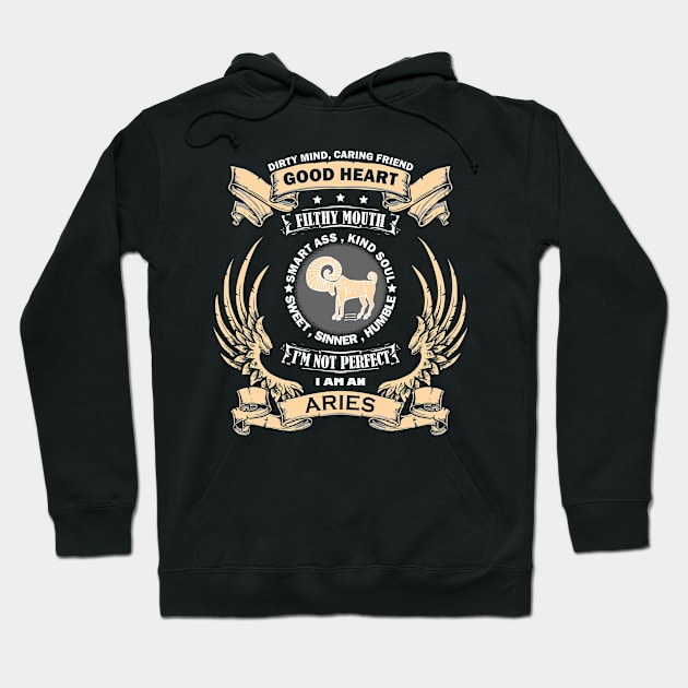 Zodiac Sign - Aries Hoodie by Dreamteebox